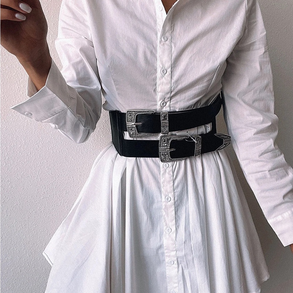 White Button Down Shirt Dress